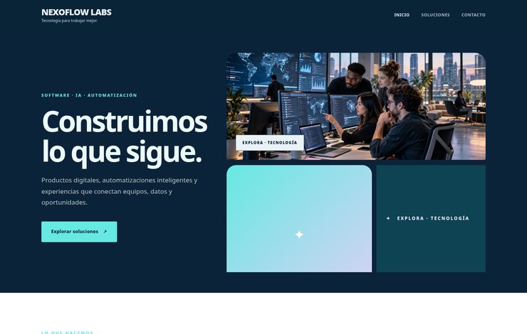 Captura real de un sitio tecnológico con fotografía de equipo digital